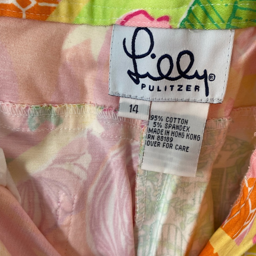 Lilly Pulitzer Print Capri Size 14 - Picture 5 of 11